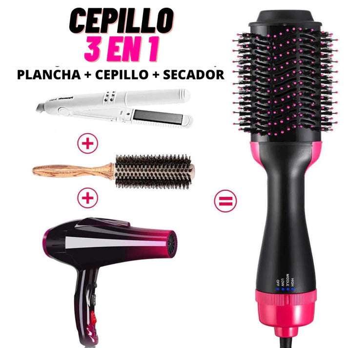 Cepillo  Secador Voluminizador Profesional 3 en 1 ONE STEP